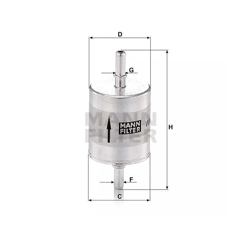 WK 52/1 MANN-FILTER kuro filtras