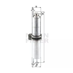 WK 532/2 MANN-FILTER kuro filtras BMW 7 serijai (E65, E66) 9/01-