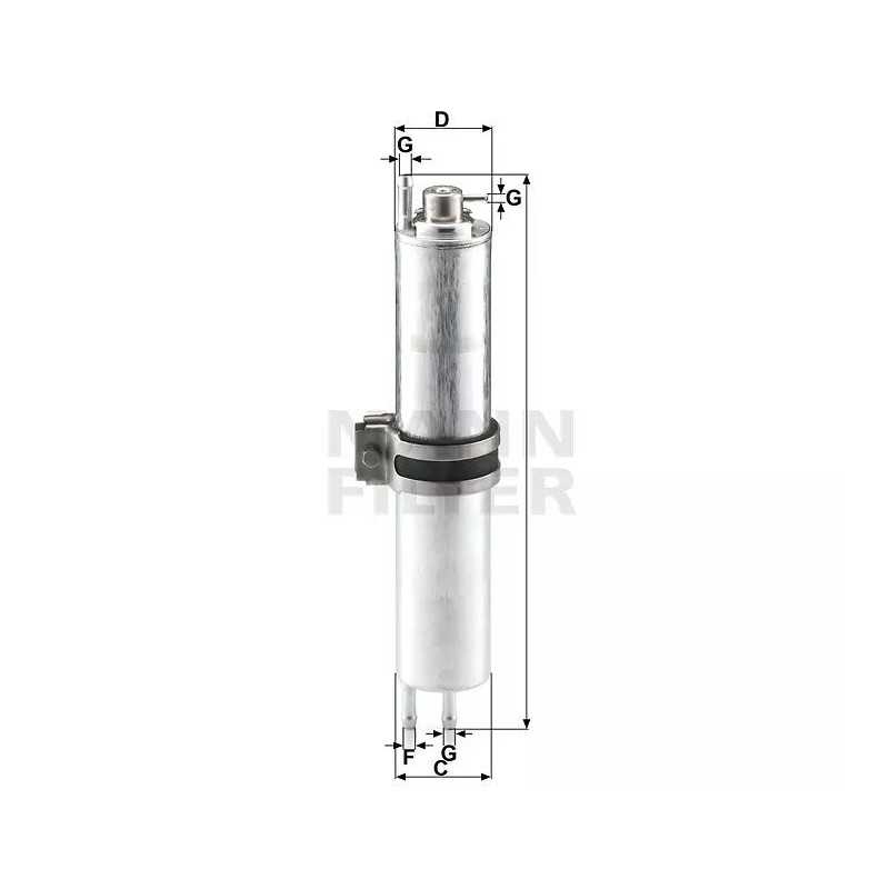 WK 532/2 MANN-FILTER kuro filtras BMW 7 serijai (E65, E66) 9/01-