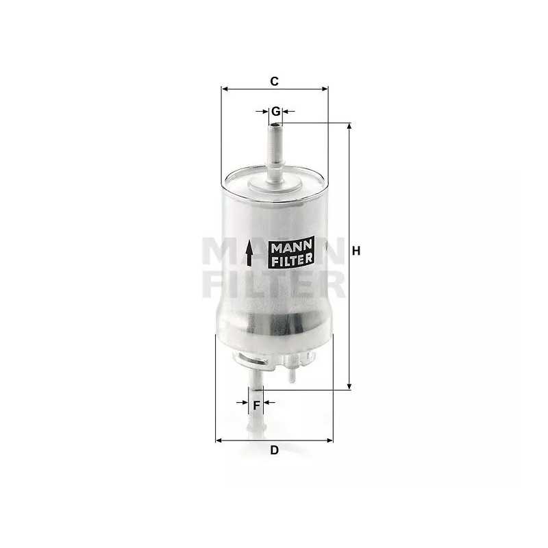 WK 59X MANN-FILTER kuro filtras