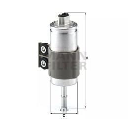 WK 611/6 MANN-FILTER kuro filtras