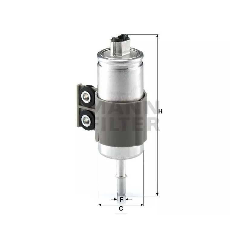 WK 611/6 MANN-FILTER kuro filtras