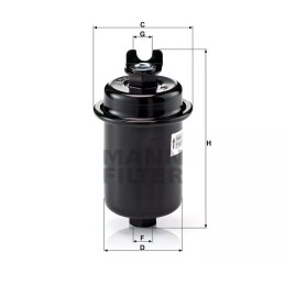 WK 612/4 MANN-FILTER KURO FILTRAS MITSUBISHI LANCER 1.3 94-