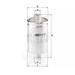 WK 612/5 MANN-FILTER KURO FILTRAS LADA SAMARA,NIVA 95-