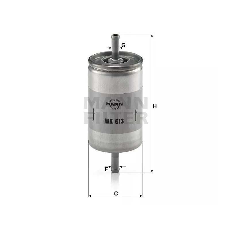 WK 613 KURO FILTRAS FIAT CITROEN LADA OPEL