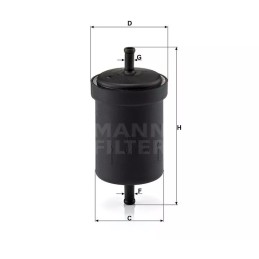 WK 613/1 MANN-FILTER KURO FILTRAS FIAT TIPO,UNO