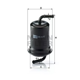 WK 614/17 MANN-FILTER KURO FILTRAS MAZDA 626 2.0 97-