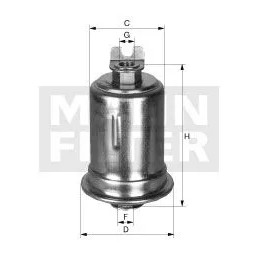 WK 614/34 MANN-FILTER KURO FILTRAS MITSUBISHI COLT 1.3 12V 92-