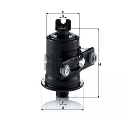 WK 614/36X MANN-FILTER kuro filtras