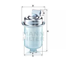 WK 614/44 MANN-FILTER kuro filtras HYUNDAI ATOS 1.0 12V 97-