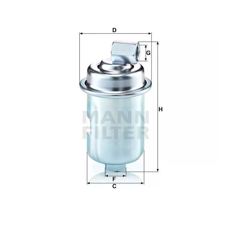 WK 614/44 MANN-FILTER kuro filtras HYUNDAI ATOS 1.0 12V 97-