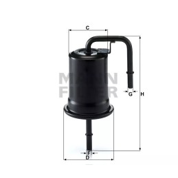 WK 614/45 MANN-FILTER kuro filtras