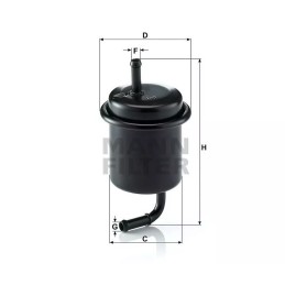 WK 614/47 MANN-FILTER kuro filtras