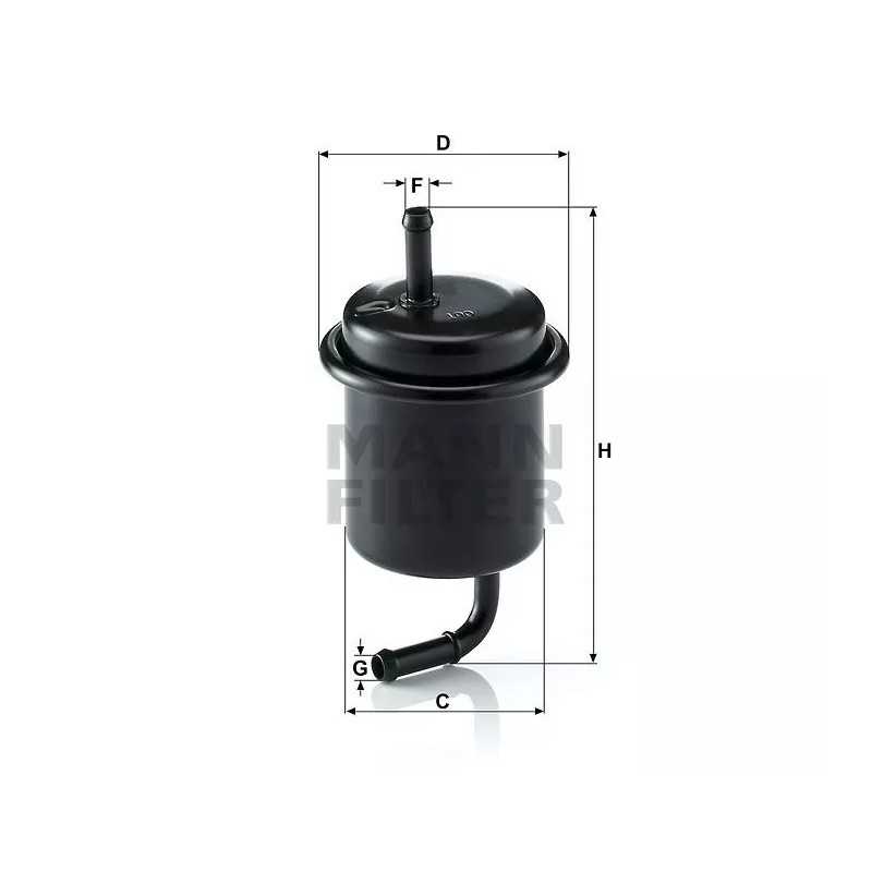 WK 614/47 MANN-FILTER kuro filtras