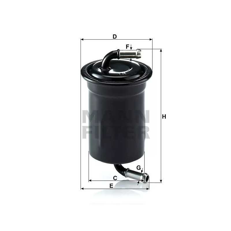 WK 614/48 MANN-FILTER kuro filtras