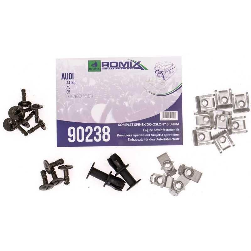 Audi A4 B8 2007-2015 Variklio dangtelio laikikliai ROMIX 90238