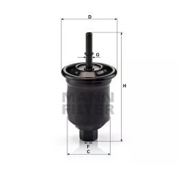 WK 68/83 MANN-FILTER KURO FILTRAS MITSUBISHI GALANT 2.0 16V 97-