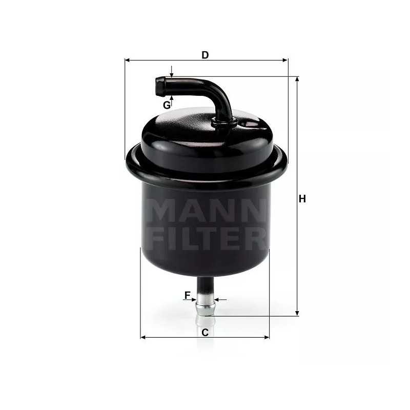 WK 710 MANN-FILTER kuro filtras SUBARU BALENO 1.3-1.8 16V 95-