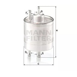 WK 711/1 MANN-FILTER kuro filtras DB A140-A190 97-