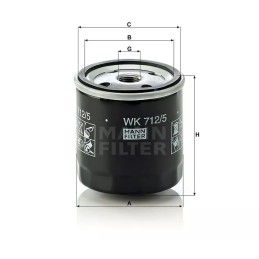 WK 712/5 MANN-FILTER EVOBUS kuro filtras