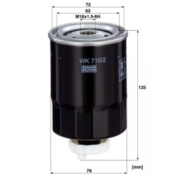 WK 716/2X MANN-FILTER kuro filtras