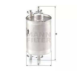 WK 720/1 MANN-FILTER kuro filtras