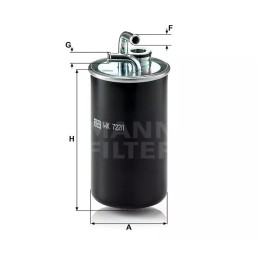 WK 722/1 MANN-FILTER kuro filtras