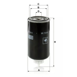 WK 724/4 MANN-FILTER kuro filtras