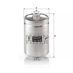 WK 725 MANN-FILTRAS KURO FILTRAS AUDI FIAT LADA PEUGEOT