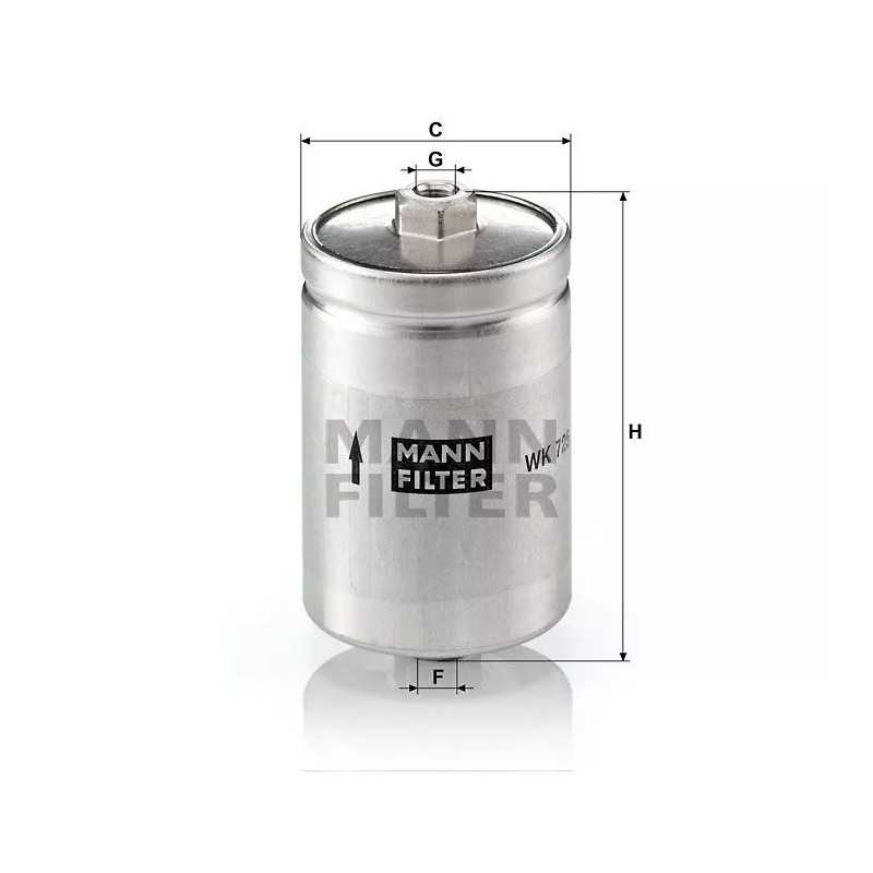 WK 725 MANN-FILTRAS KURO FILTRAS AUDI FIAT LADA PEUGEOT