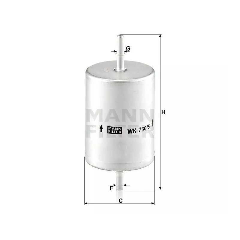 WK 730/5 MANN-FILTER kuro filtras FORD MONDEO 1.8/2.0 16V 00-