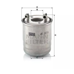WK 8016X MANN-FILTER kuro filtras