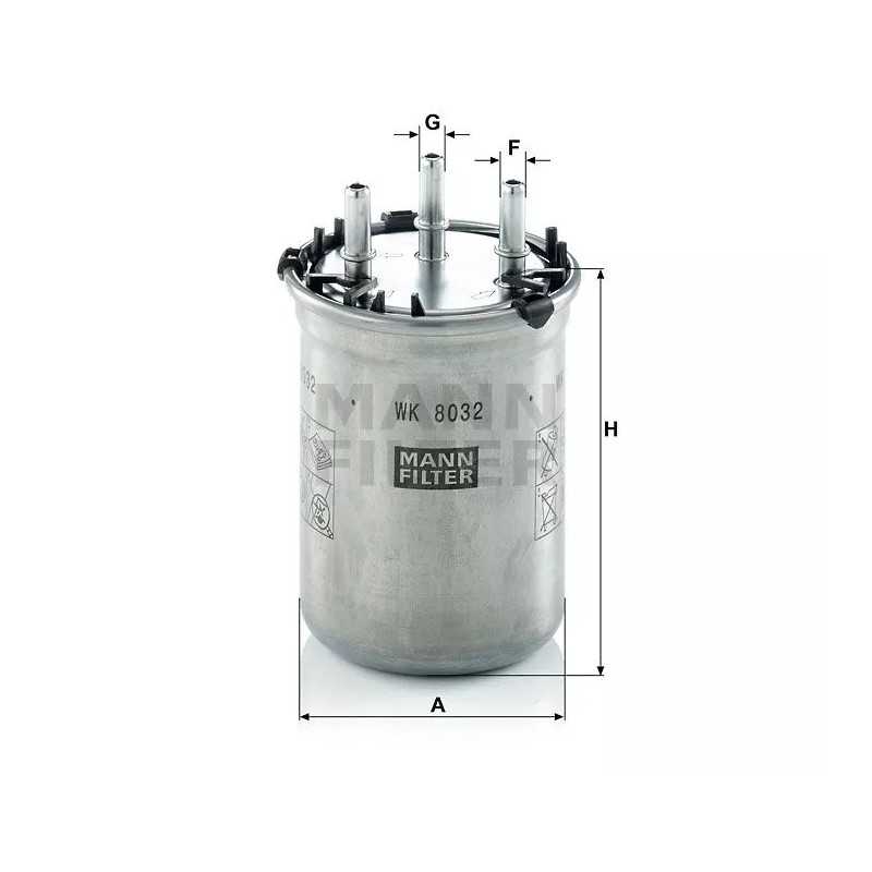 WK8032 MANN kuro filtras