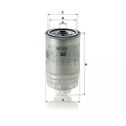 WK 8034 MANN KURO FILTRAS DODGE JEEP