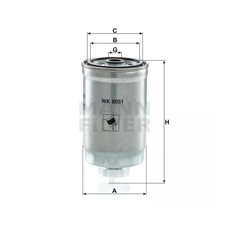 WK8051 MANN kuro filtras