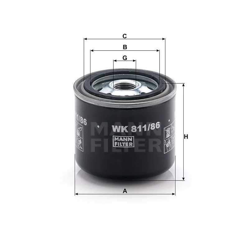 WK 811/86 MANN-FILTER kuro filtras