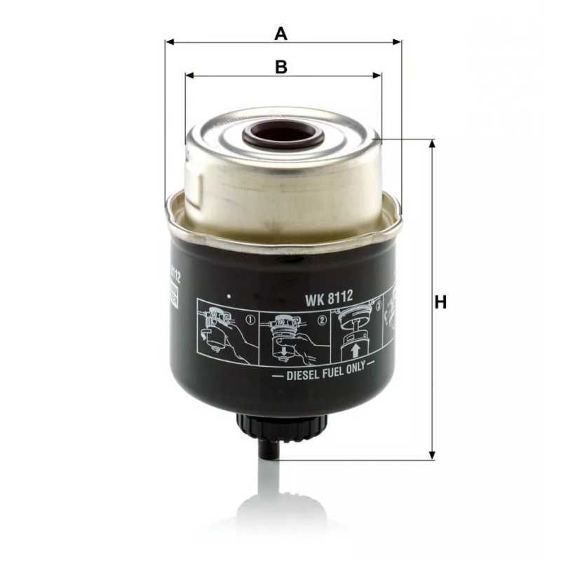 WK 8112 MANN-FILTER kuro filtras