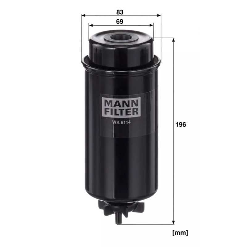 WK 8114 MANN-FILTER kuro filtras