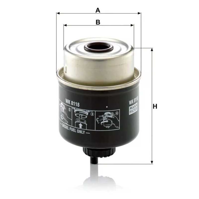 WK 8118 MANN-FILTER kuro filtras