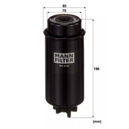WK 8123 MANN-FILTER kuro filtras