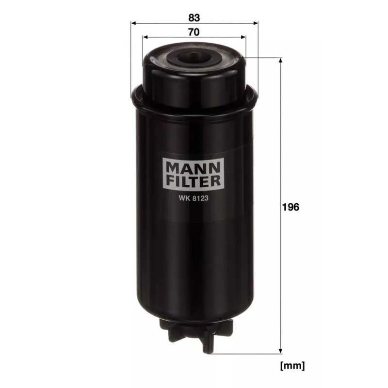 WK 8123 MANN-FILTER kuro filtras