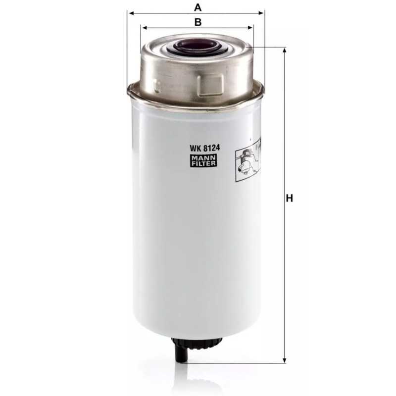 WK 8124 MANN-FILTER kuro filtras
