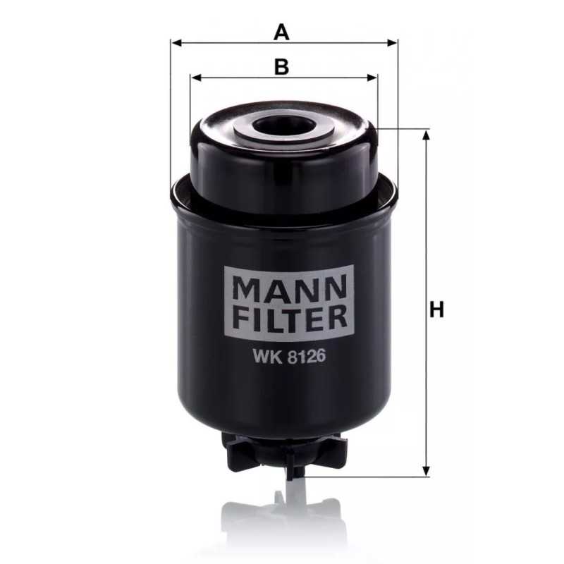 WK 8126 MANN-FILTER kuro filtras