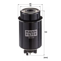 WK 8137 MANN-FILTER kuro filtras