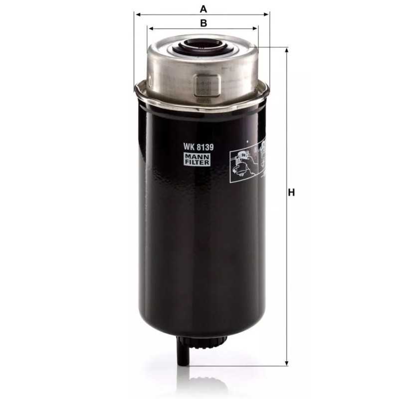 WK 8139 MANN-FILTER kuro filtras