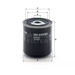 WK 815/80 MANN-FILTER kuro filtras TOYOTA LAND CRUISER 4.0TD 82-