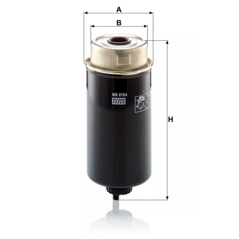 WK 8164 MANN-FILTER kuro filtras