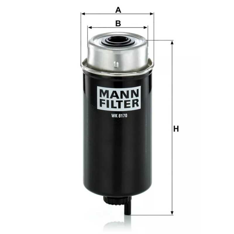 WK 8170 MANN-FILTER kuro filtras