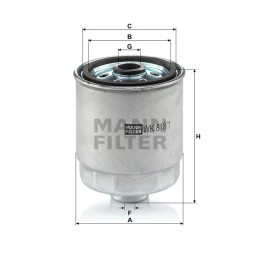 WK 818/1 MANN-FILTER kuro filtras HYUNDAI ACCENT II