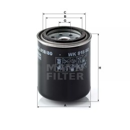 WK 818/80 MANN-FILTER kuro filtras
